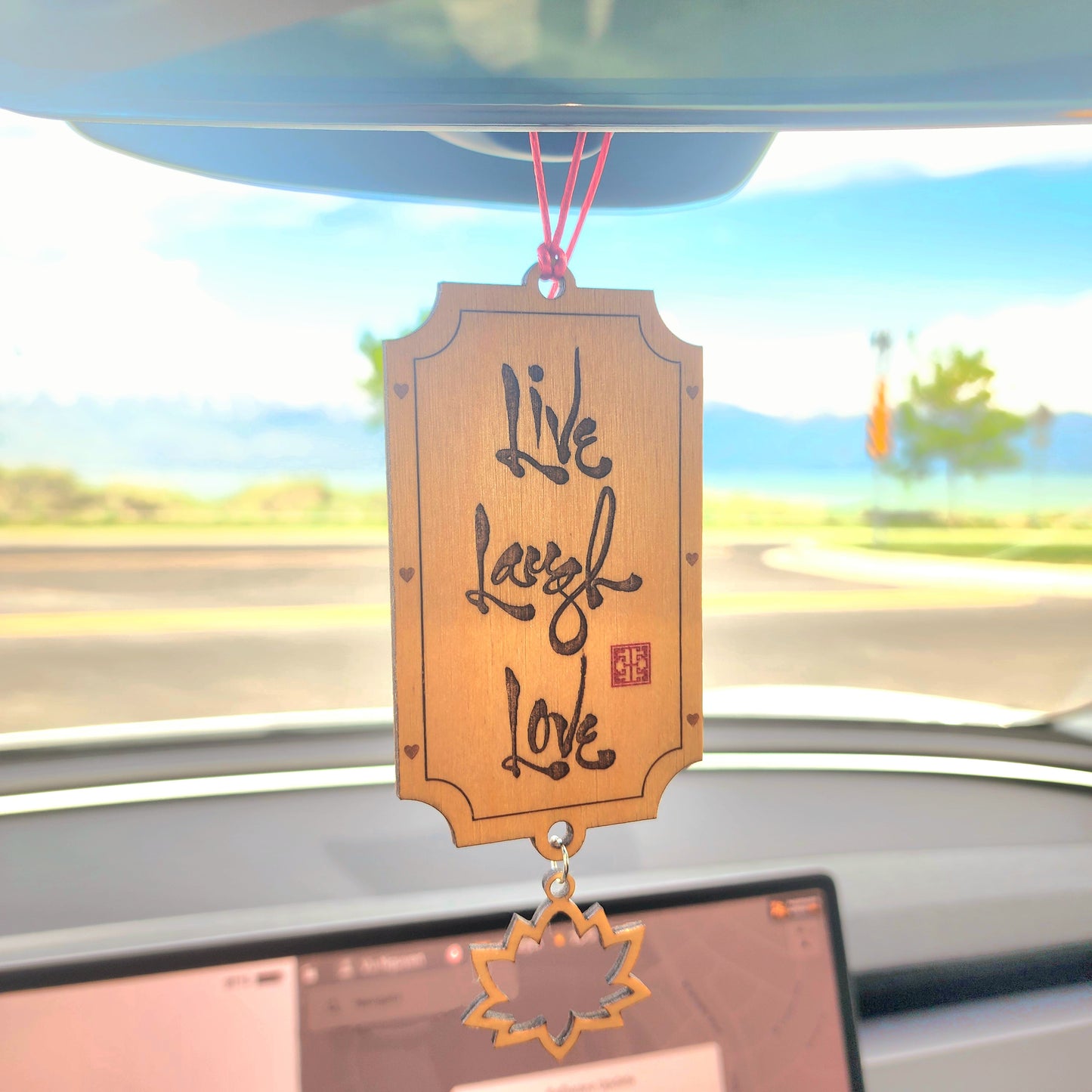 "Live Laugh Love" Car Hanging Ornament
