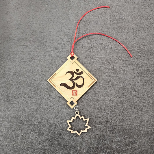 "Om" Sanskrit Car Hanging Ornament