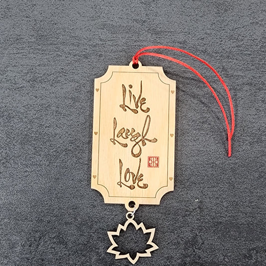 "Live Laugh Love" Car Hanging Ornament